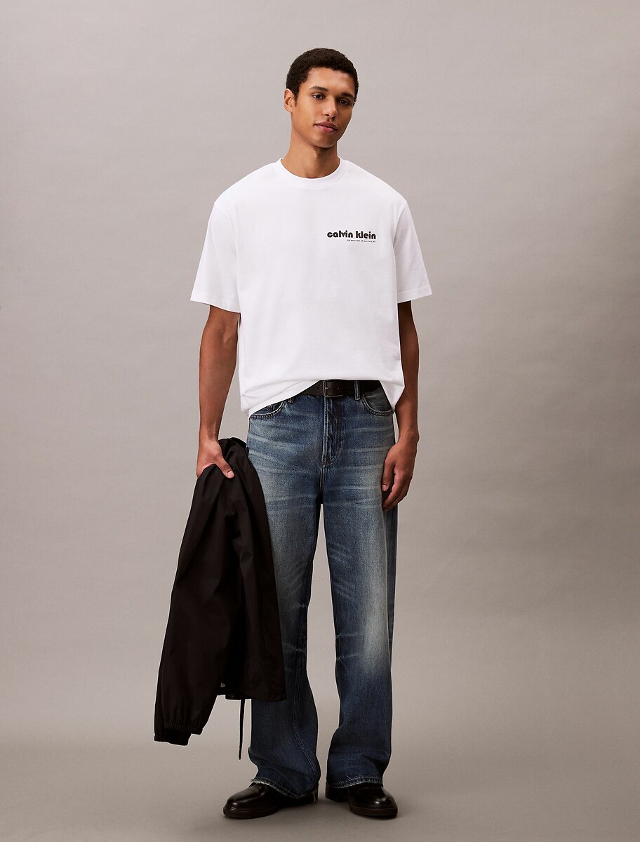 CALVIN KLEIN JEANS<br>Camiseta de manga comprida com logotipo