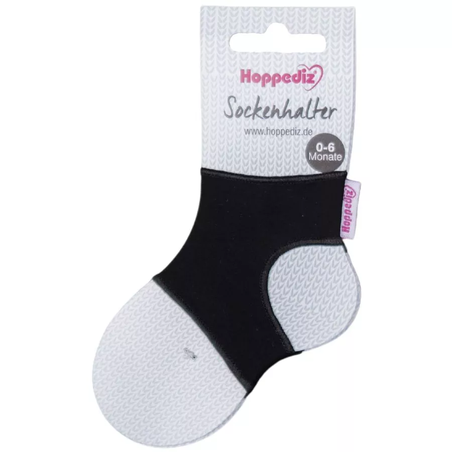 Hoppediz Babysocken Sockenhalter schwarz