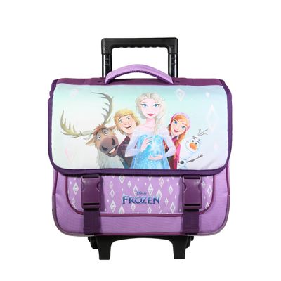 Cartable à roulettes La Reine des Neiges - 2 compartiments - violet - Bagtrotter