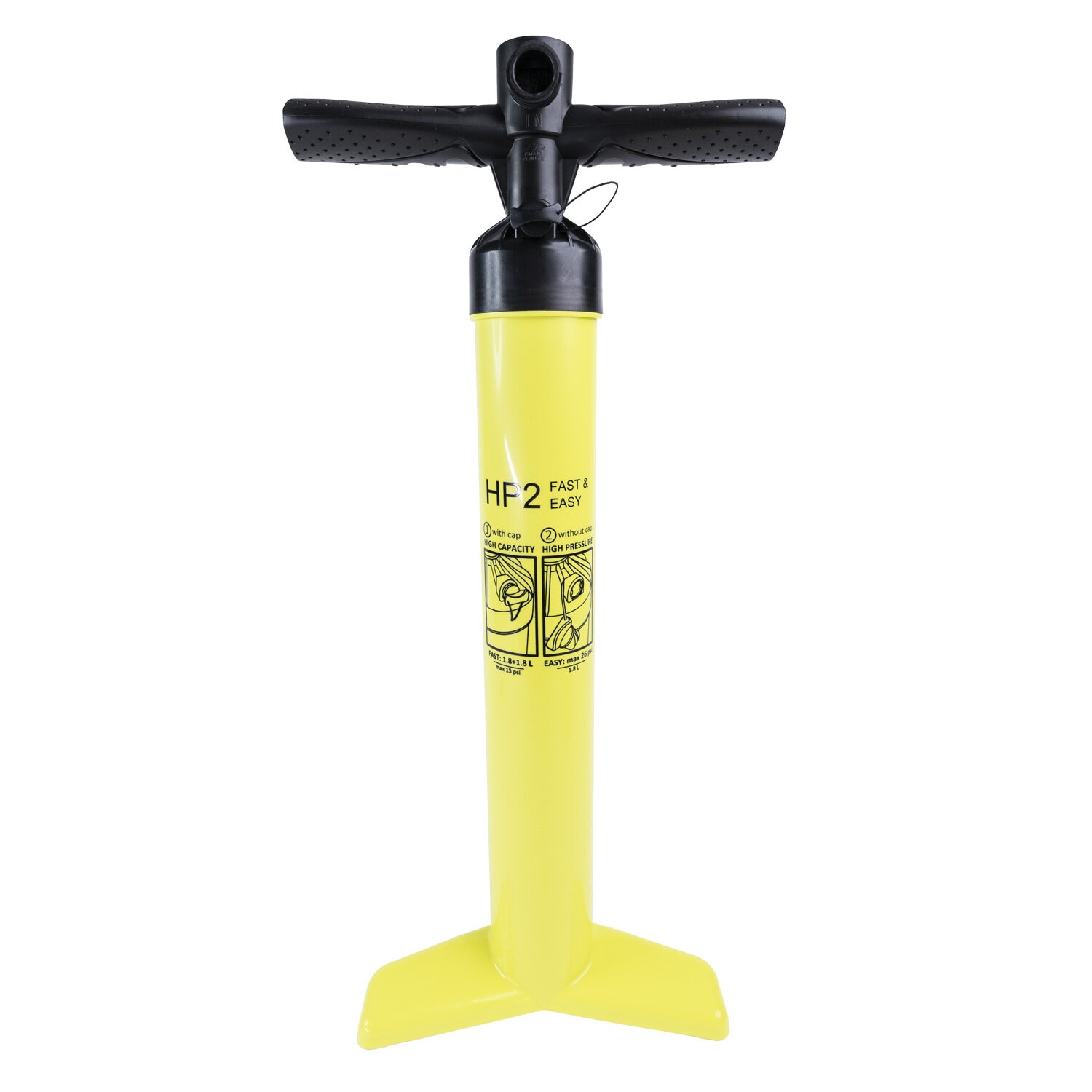 Hydra Double Action Fotpumpe<br>Pumpe til SUP og oppblåsbare båter