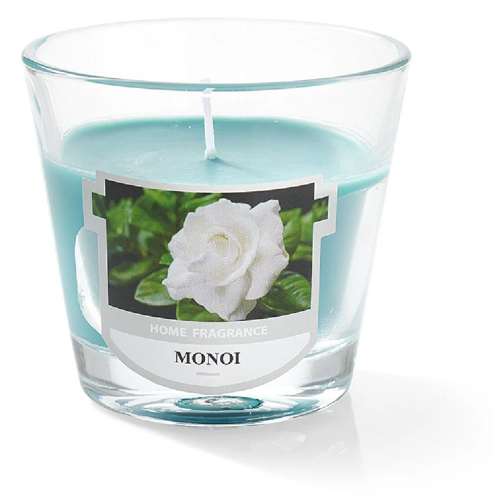 Bougie parfumée dans verre senteur monoï 25H