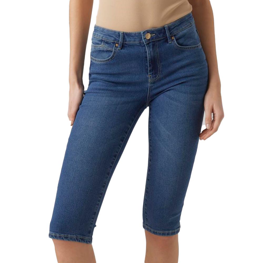 Vero Moda Pantacourt Bleu Femme Vero Moda June