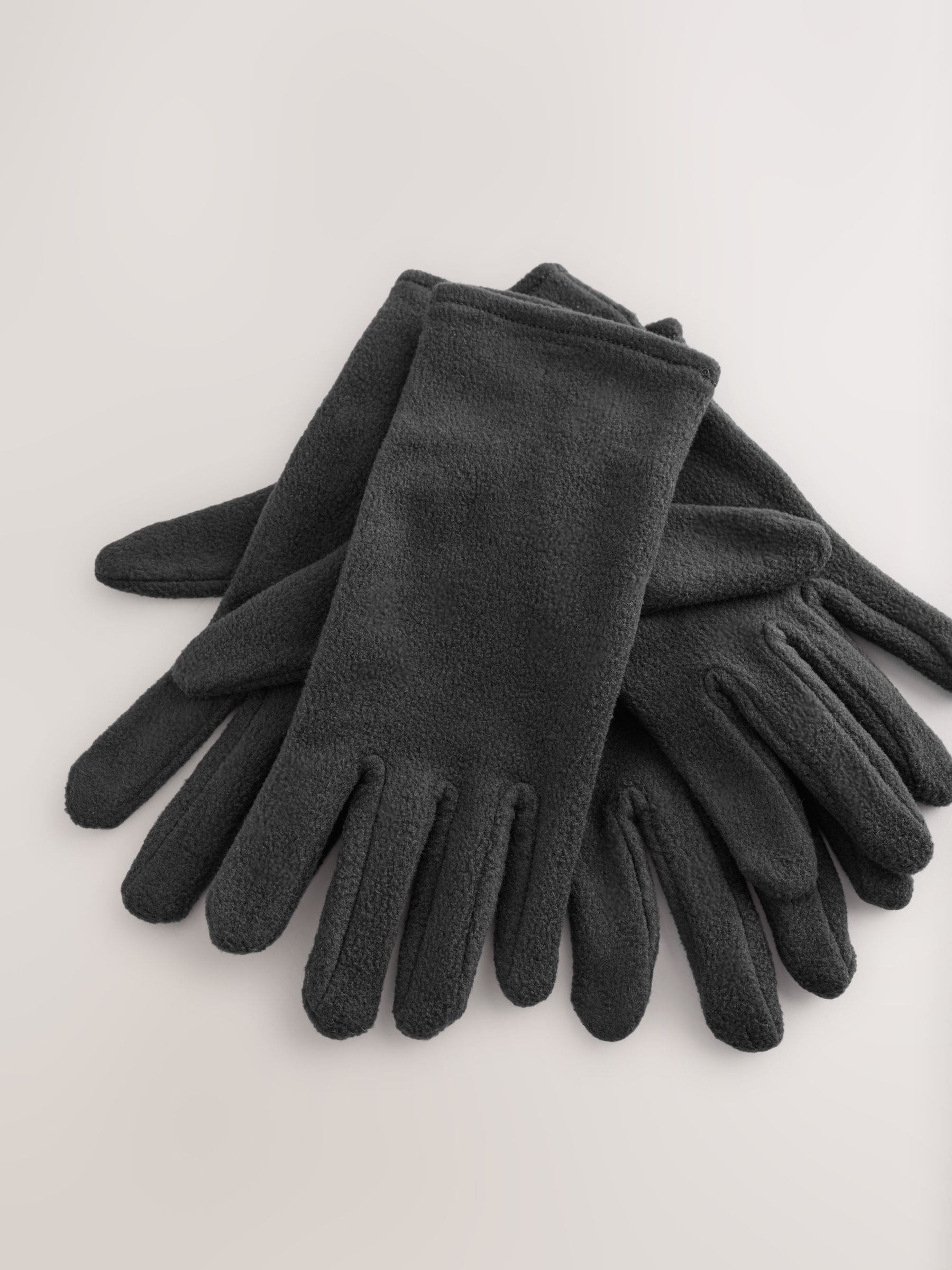 Zwart - Fleece Gloves 2 Pack