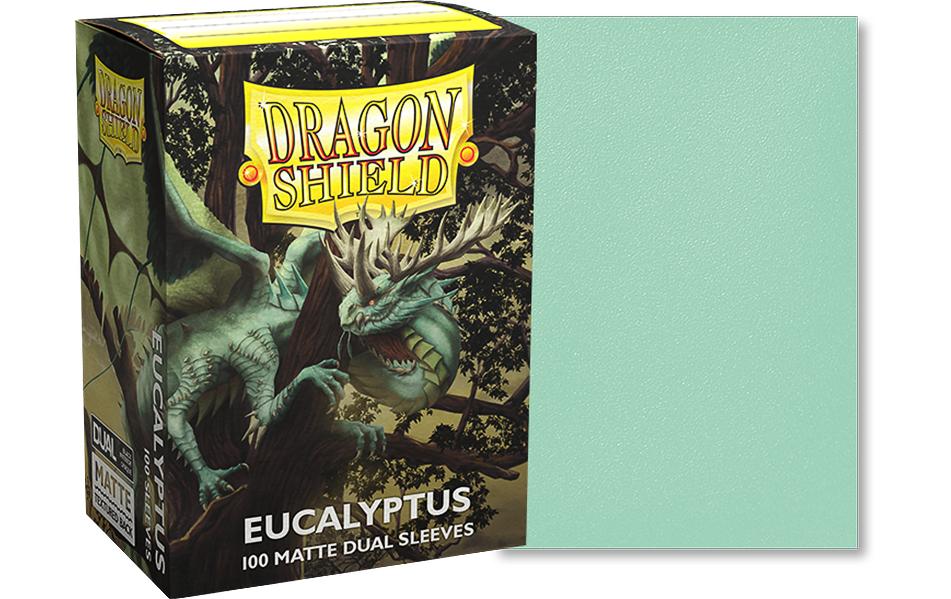 Kartenhülle Dual Matte: Eucalyptus Standardgrösse 100Deckbox mit 100 Kartenhüllen im Format 63 x 88 mm