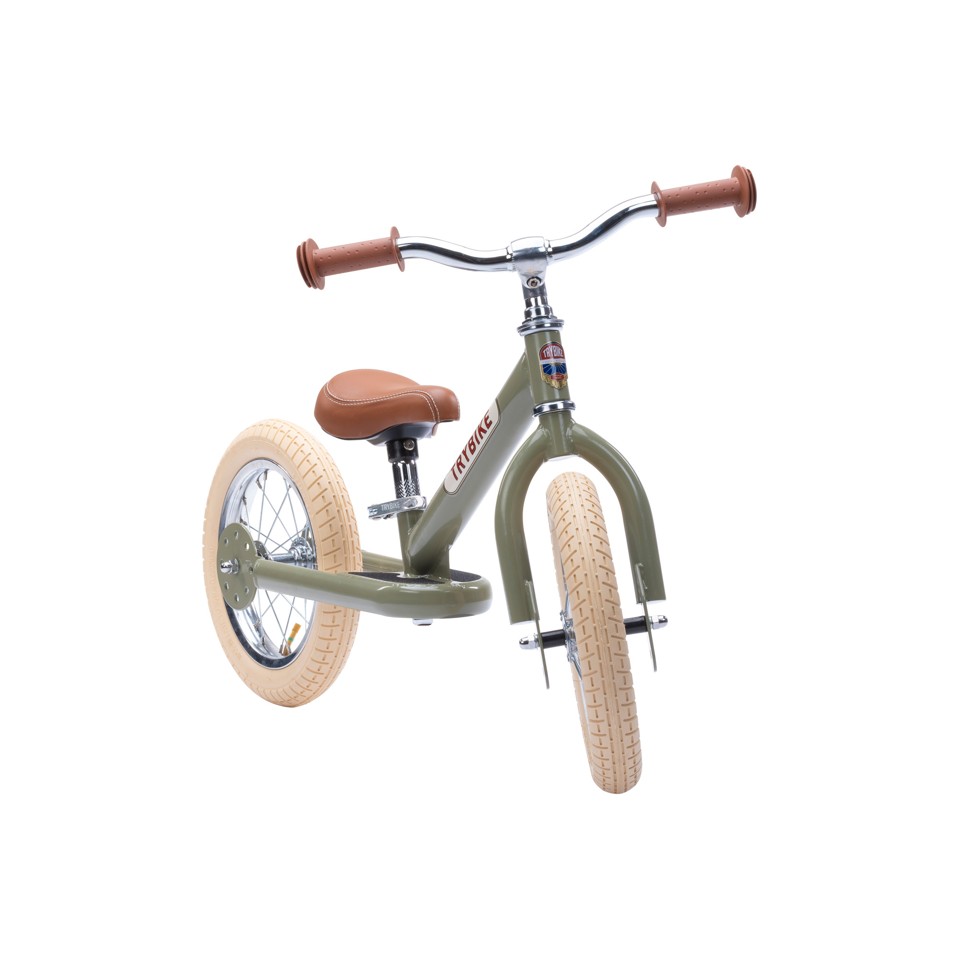 Trybike - 2 hjul stål - Vintage grøn