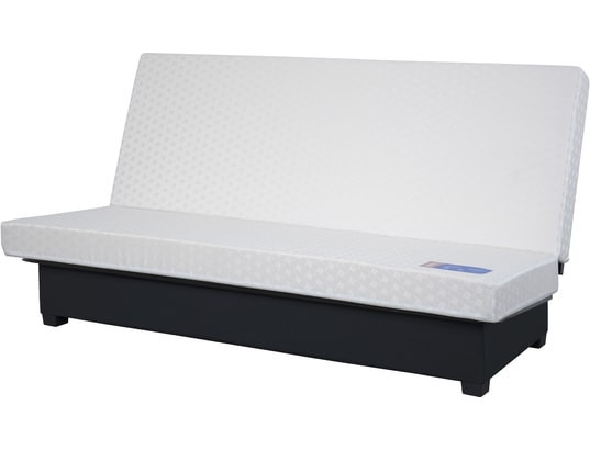 CONCEPT1 - Canapé lit Axel CC 130 mousse 35 kg couette taupe