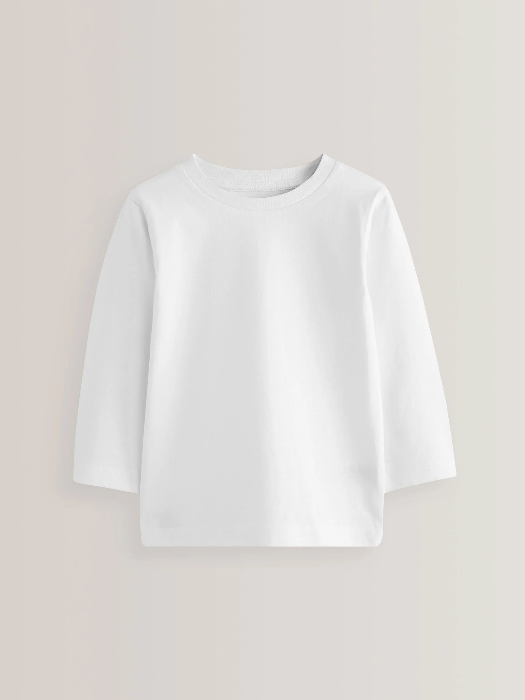 Wit - T-shirts met lange mouwen (3mnd-7jr)