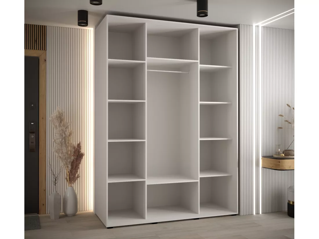 ARMOIRE DAVOS 9 À PORTES COULISSANTES 235,2/170/60 3 portes