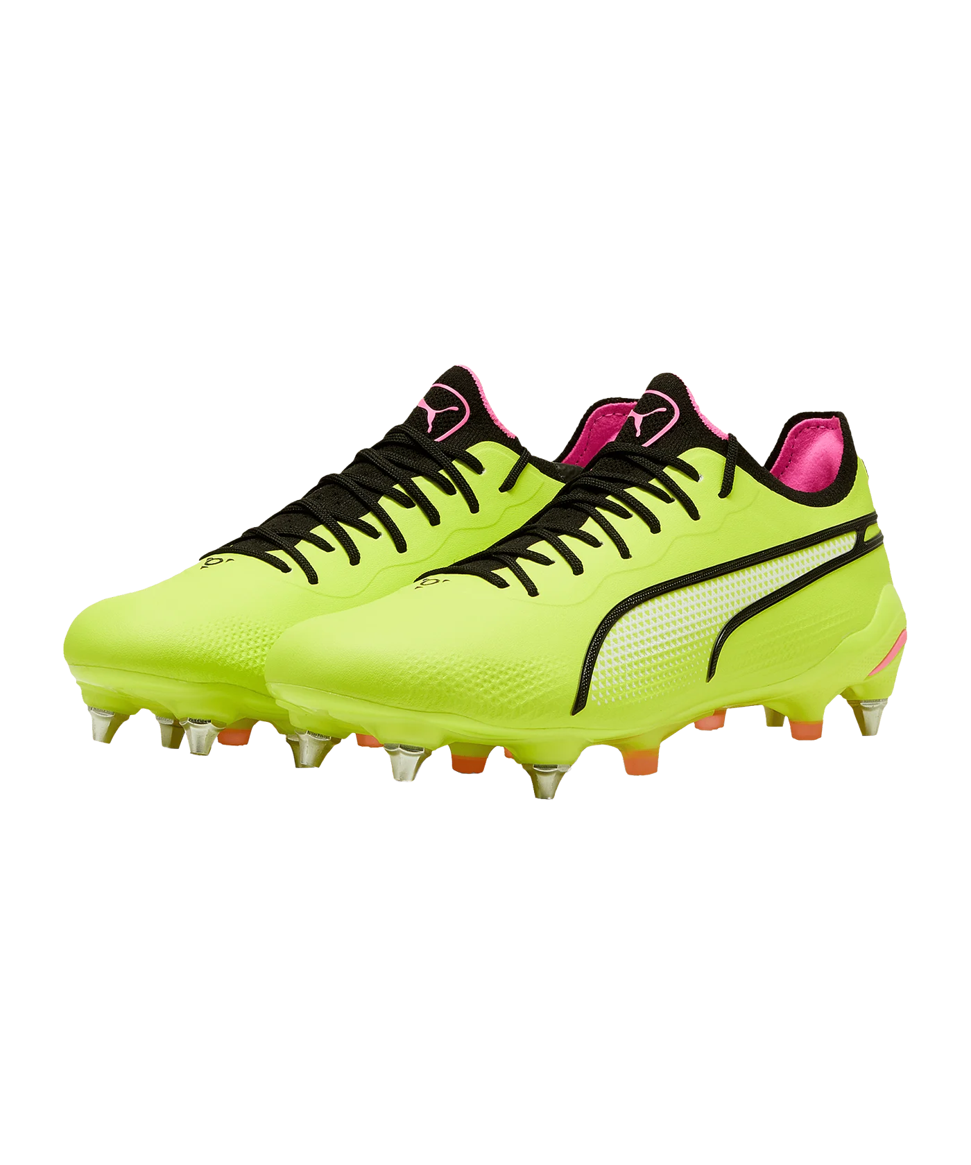 PUMA KING Ultimate MxSG Gelb Schwarz Pink F03