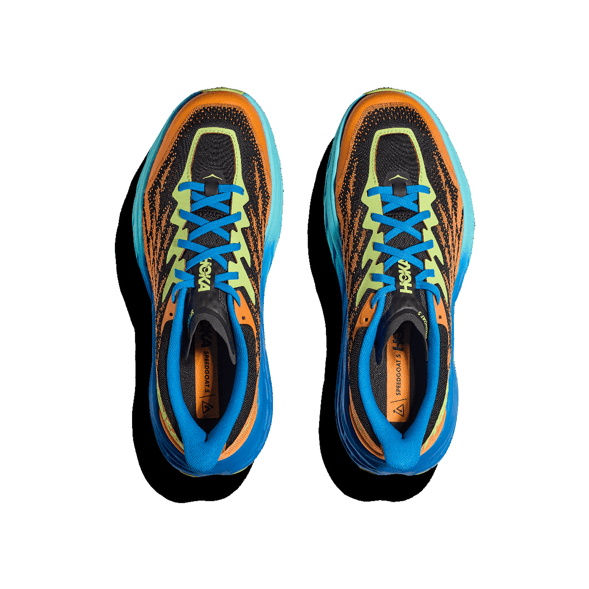 hoka speedgoat 5 trail loebesko herre 38 1123157 solar flare diva blue