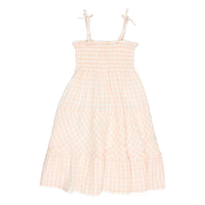 Búho Robe Vichy Mousseline | Saumon