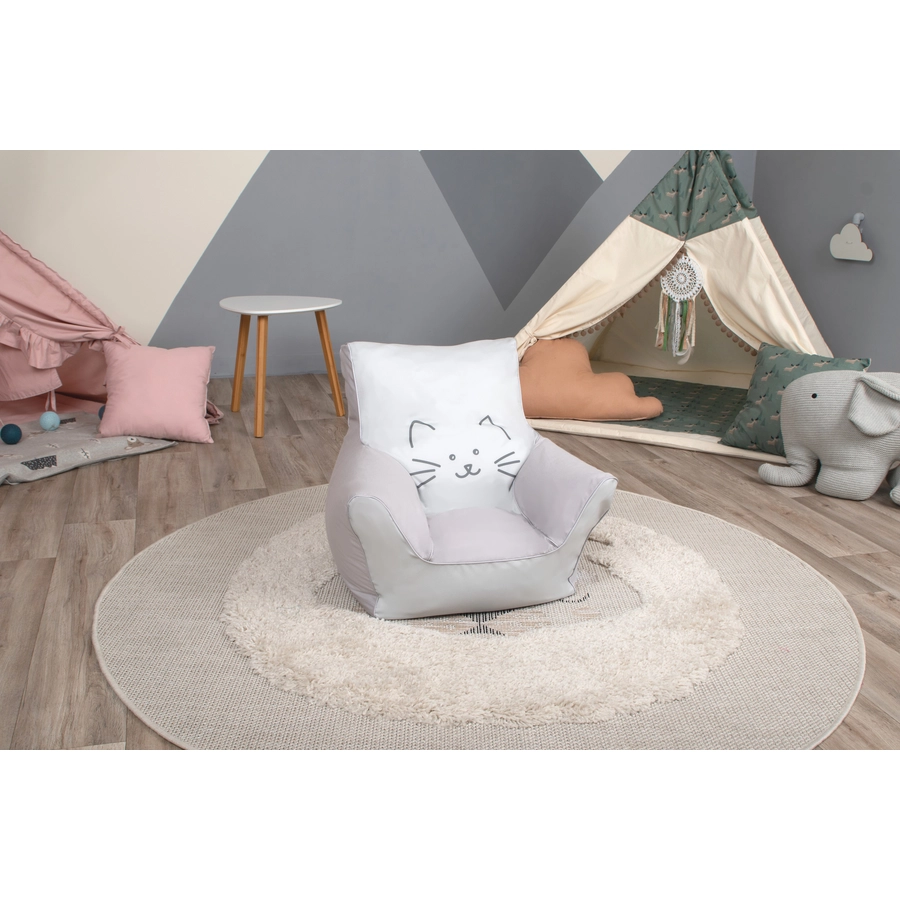 knorr toys® Kindersitzsack Katze Lilli beige