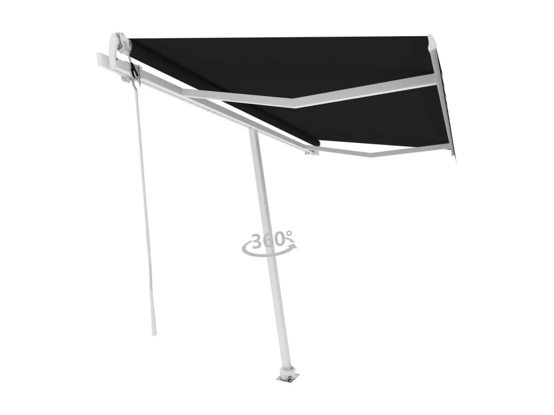 Auvent automatique sur pied 450x350 cm Anthracite