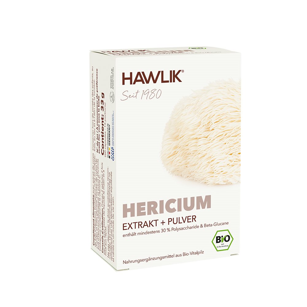 HAWLIK Hericium Extrakt   Pulver Kaps 60 Stk