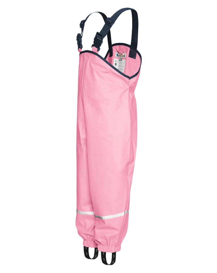Regen-Latzhose BASIC in rosa (Größe: 92)