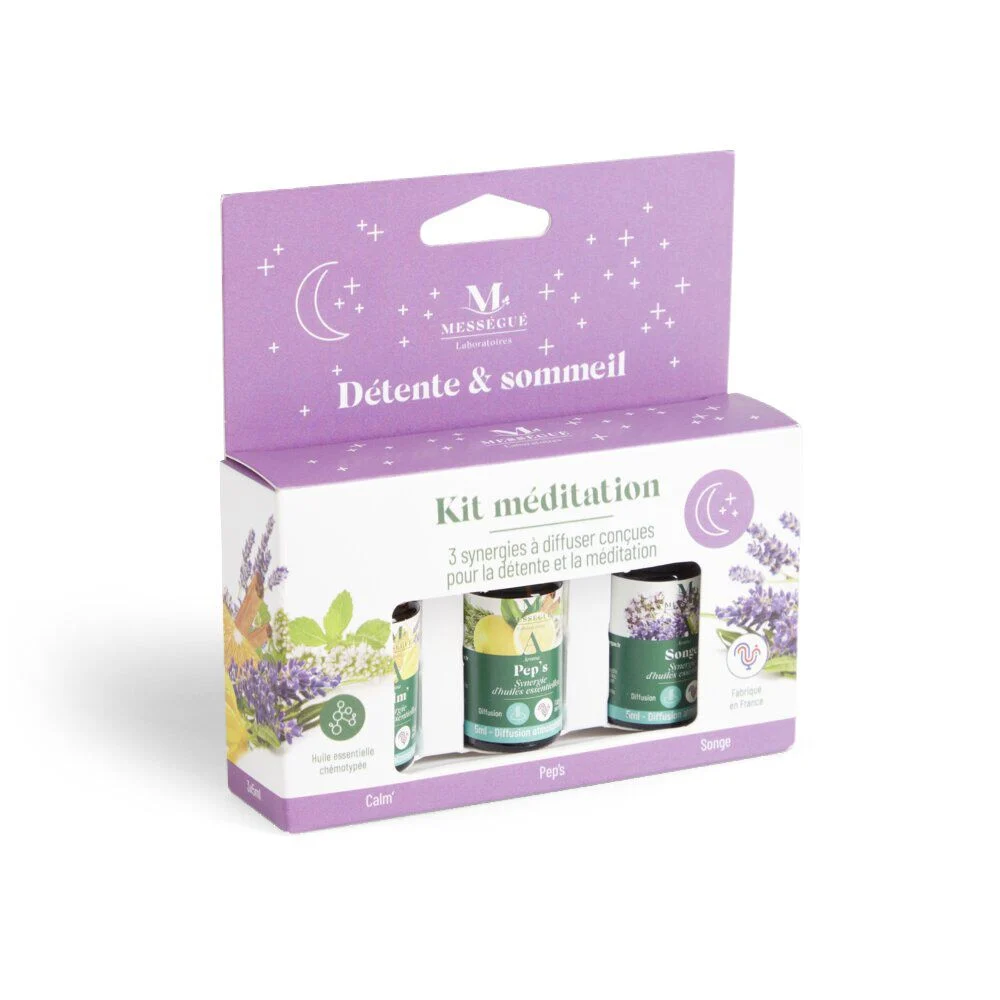 Kit huiles essentielles méditation x3