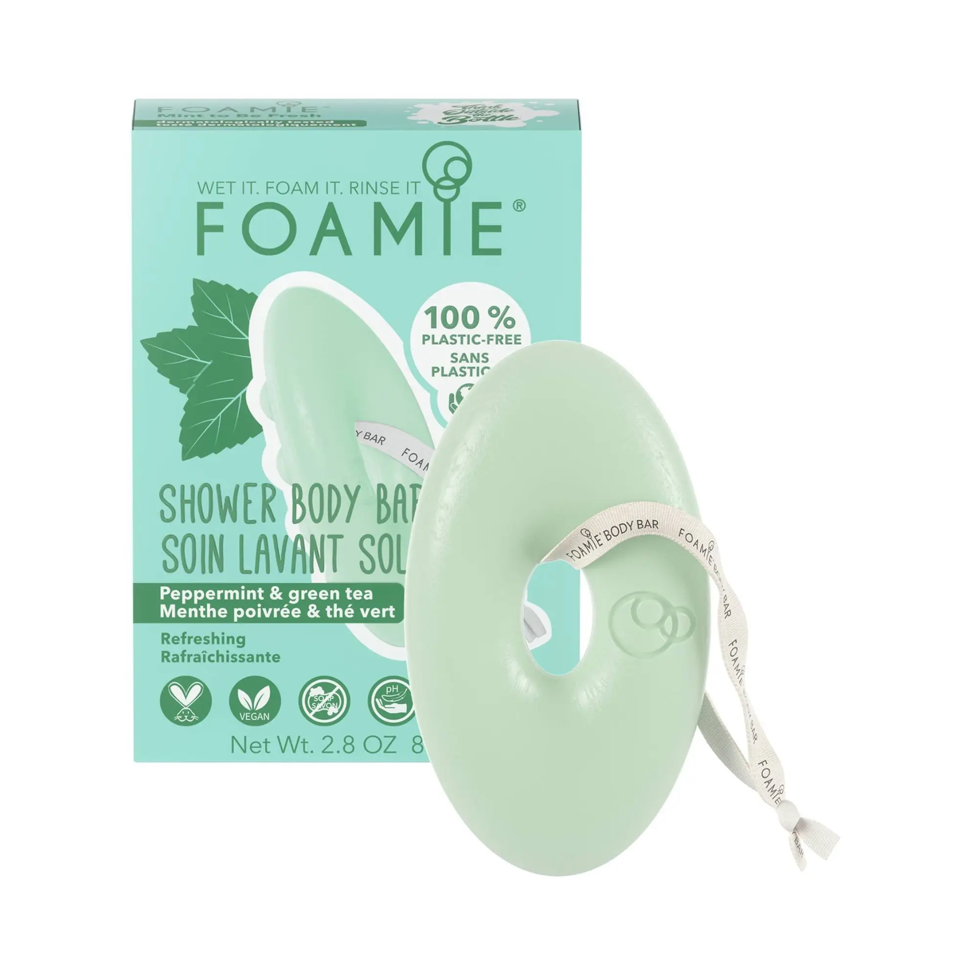 Foamie - Mint to Be Fresh Soin lavant solide 80g - Savon