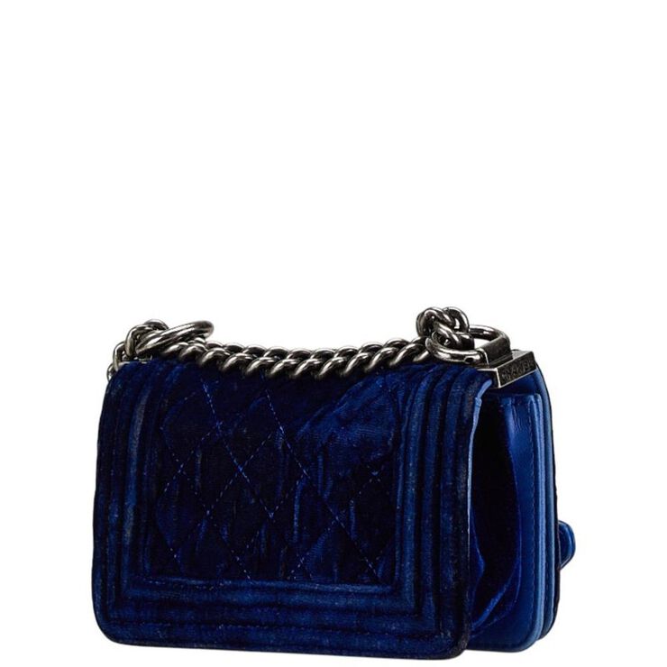 Chanel Vintage Chanel Boy Bags Blue