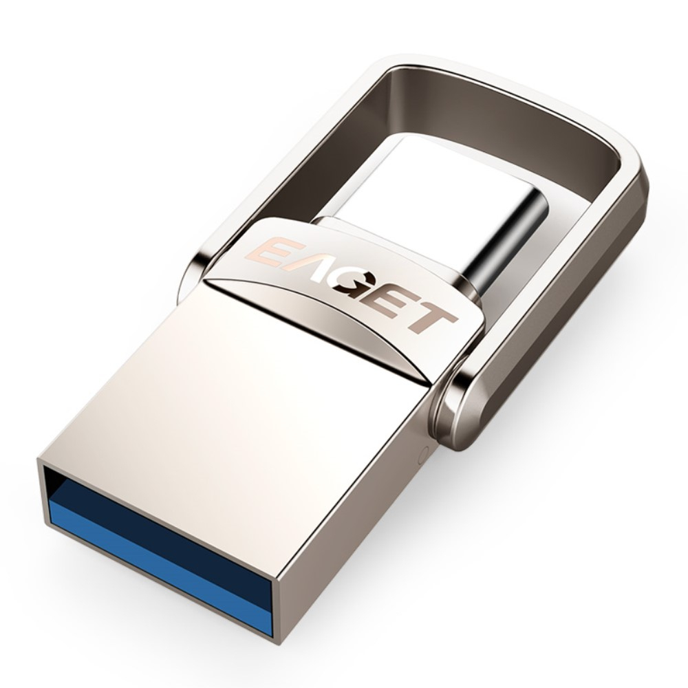 (128GB) Ultra Kompakt USB C / USB 3.1 Speicher Stick Flash Drive (140MB/s) - Silber