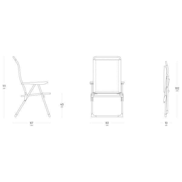 Lafuma Mobilier - Alu Cham Batyline Iso - Chaise de camping