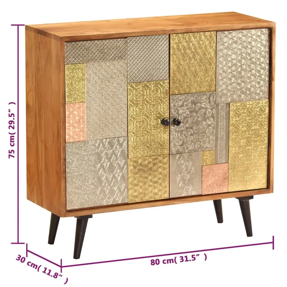 vidaXL - Dressoir - Multikleur - Hout