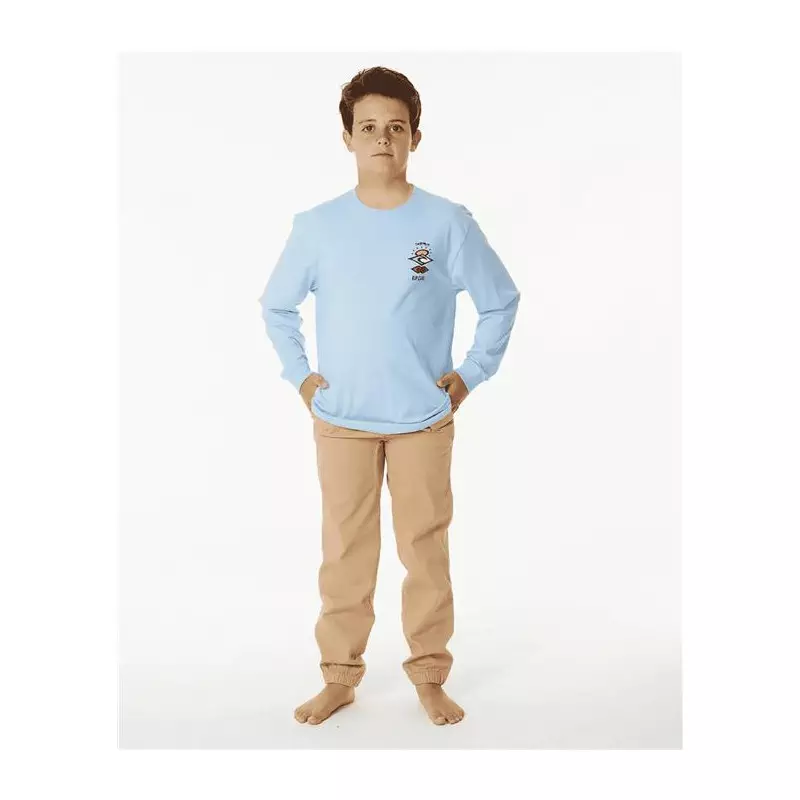 Teeshirt junior RIPCURL Search Icon L/S Tee -Boy Cool Blue