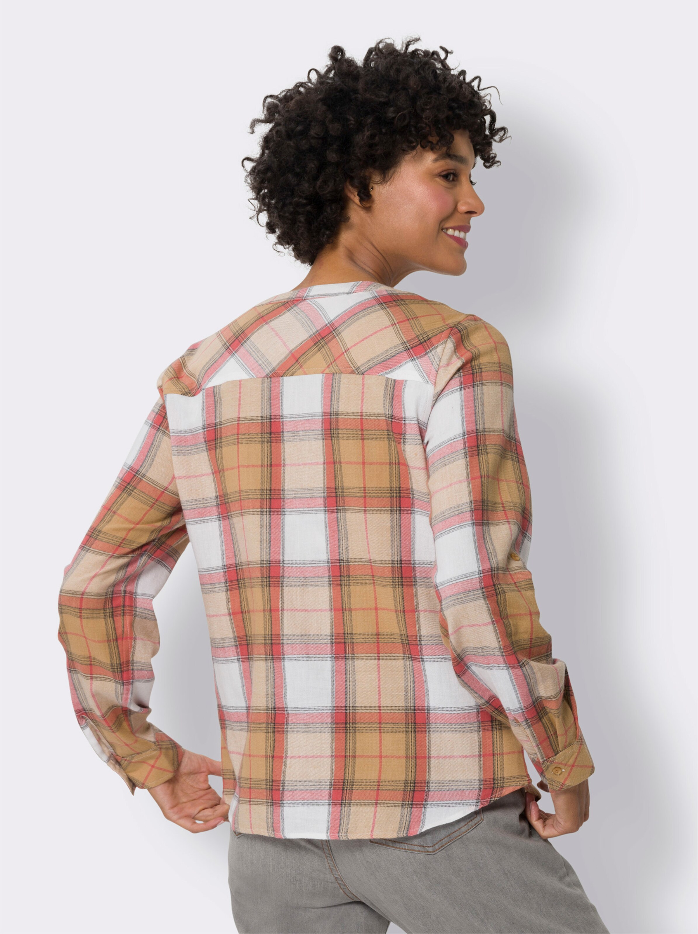 Flanell-Bluse