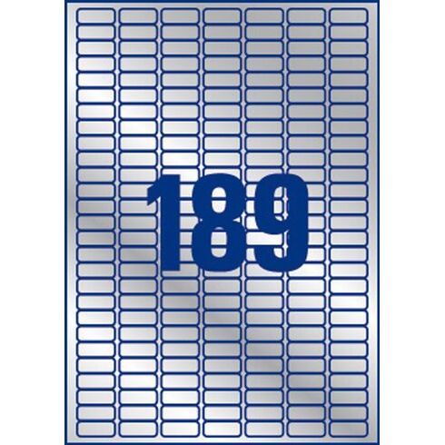 Etiquette ultra résistante laser 26,4 x 10 mm Avery L6008-20 grise - Pochette de 3780