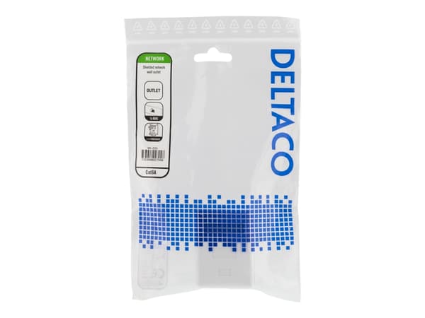 DELTACO VR-220 - Overflatemonteringsboks for nettverk - overflatemonterbar - CAT 6a - FTP - RJ-45 - hvit