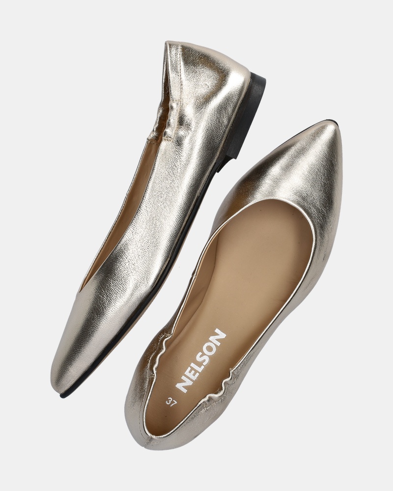 Nelson Ballerinas & instappers  - goud