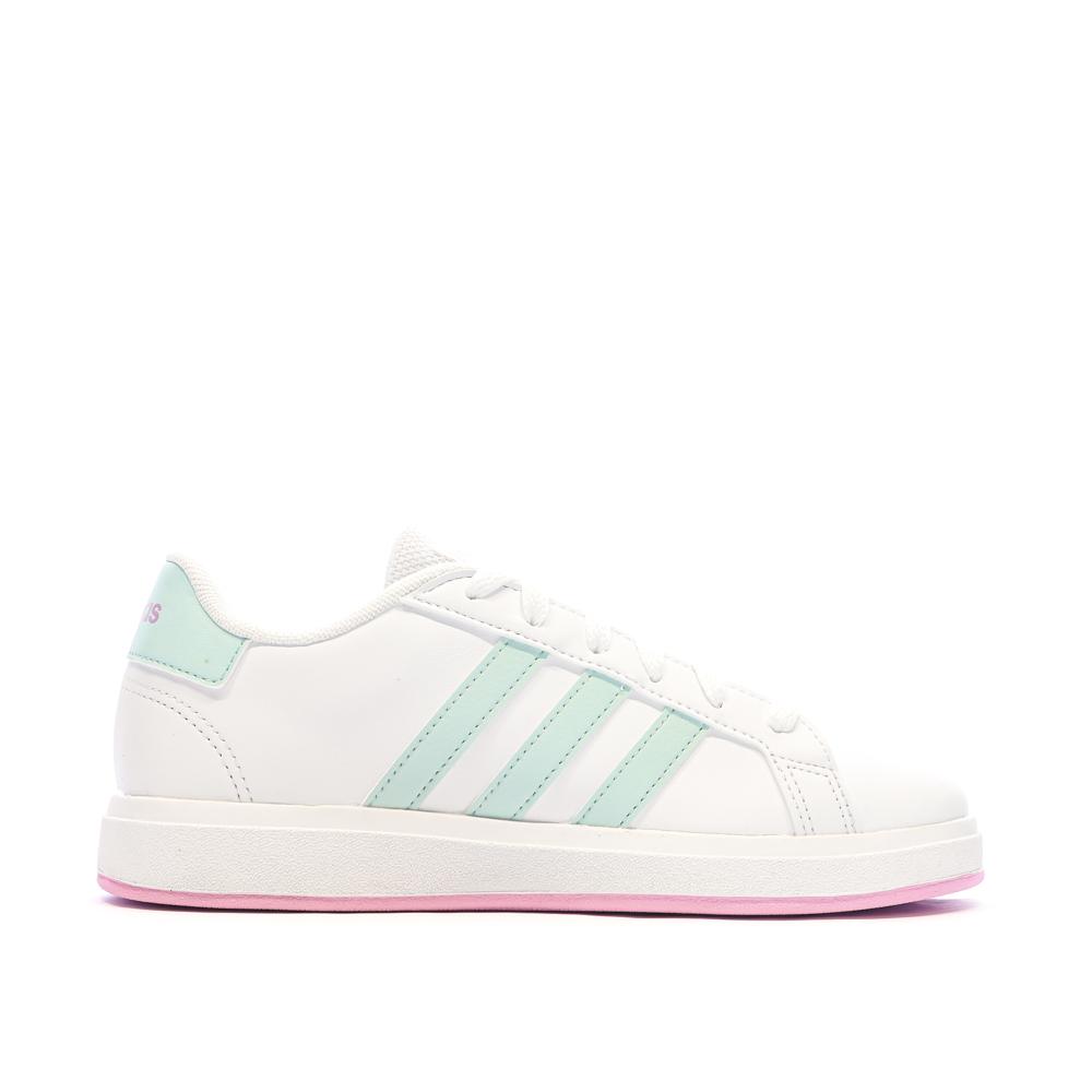 Adidas Baskets Blanc/Vert Fille Adidas Grand Court 2.0