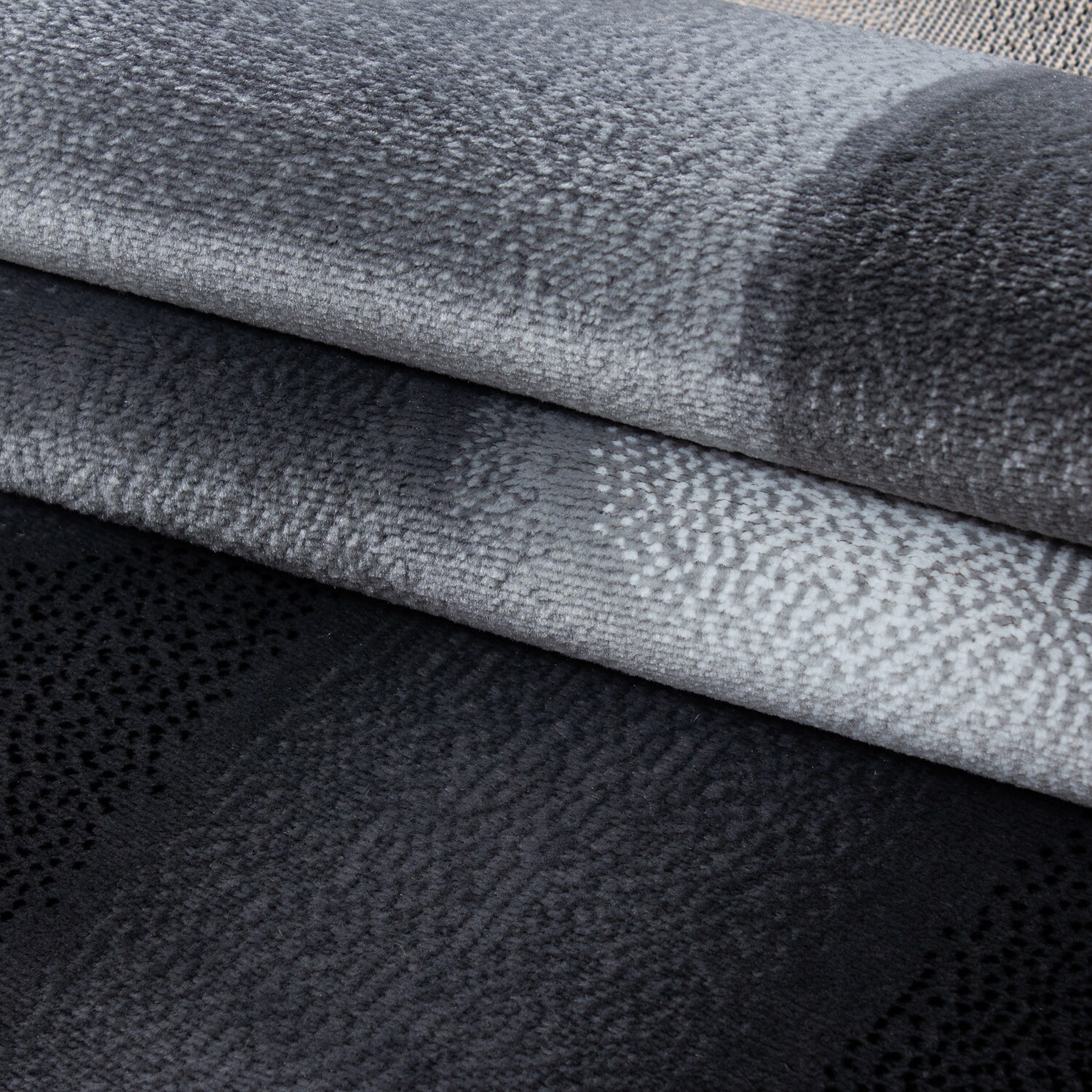 Wunderschöne Designer Teppich Modern Kurzflor Abstrakt Wellen Muster