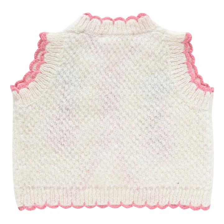 Louise Misha Gilet Brodé Main Sylna Bébé | Ecru