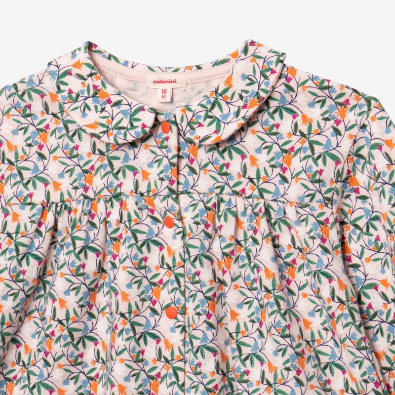 T-shirt bébé fille printanier pressions rose Catimini Rose