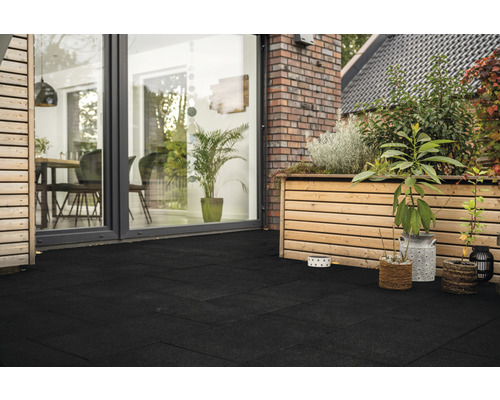 Betonnen terrastegel iStone Starter zwart-basalt 60 x 40 x 4 cm