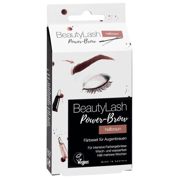 Kit de teinture vegan Sourcils Brun Clair BeautyLash