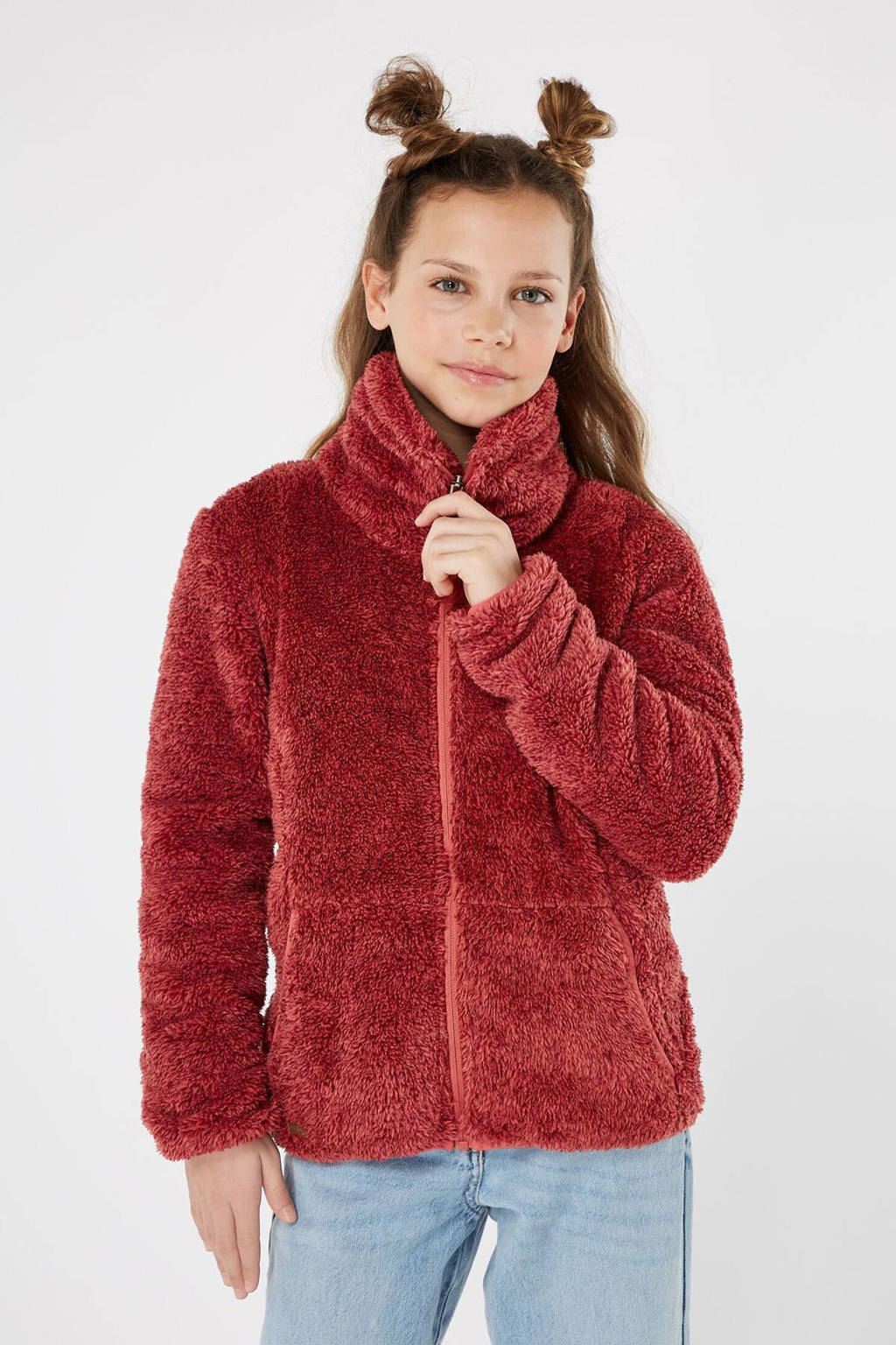 Protest teddy vest Riri JR roestbruin