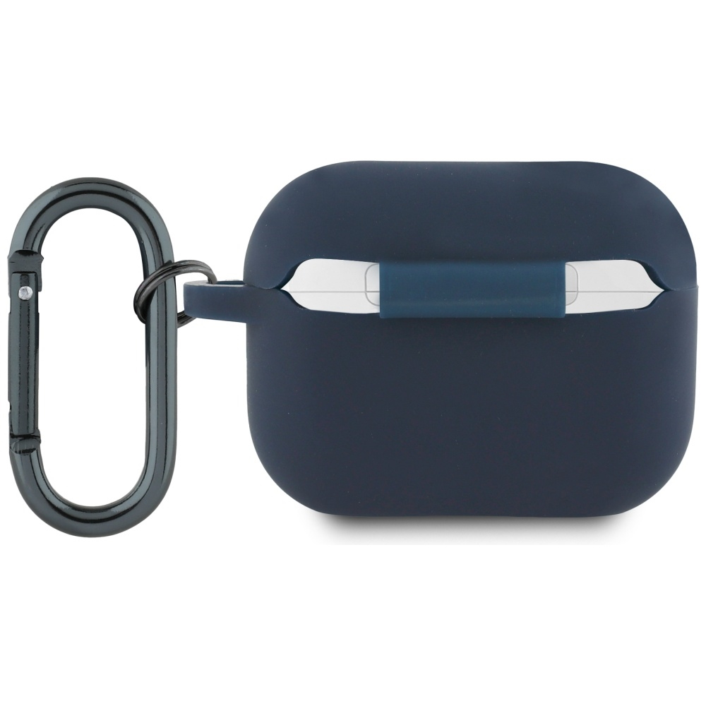AirPods Pro 2 / AirPods Pro Silikon Case Schutzhülle Abdeckung mit Karabinerhaken (RBAP2SIVSV) - Dunkelblau
