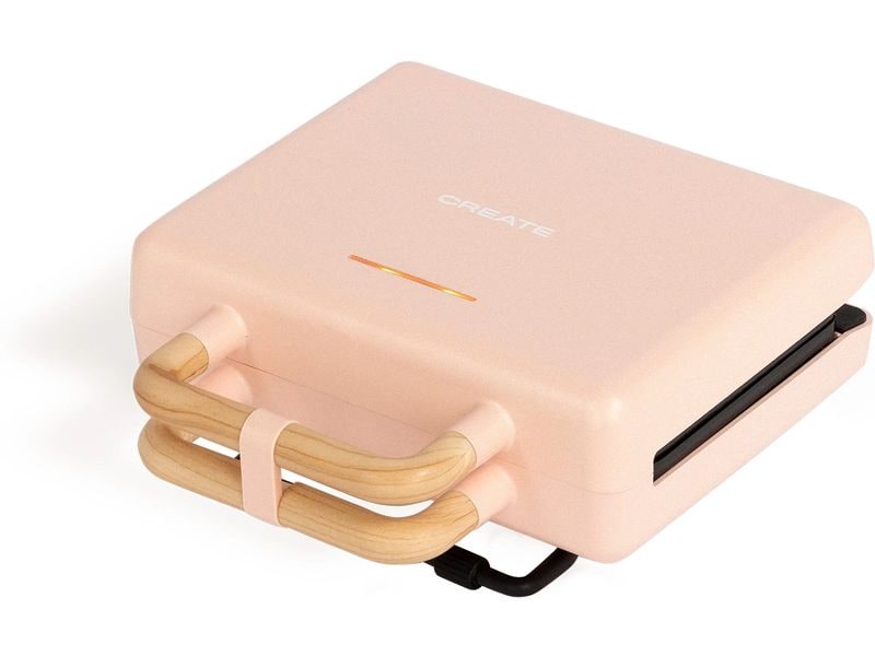 Create Waffeleisen Stone 3 in 1 Studio Pastelrosa Waffel- und Sandwichmaker