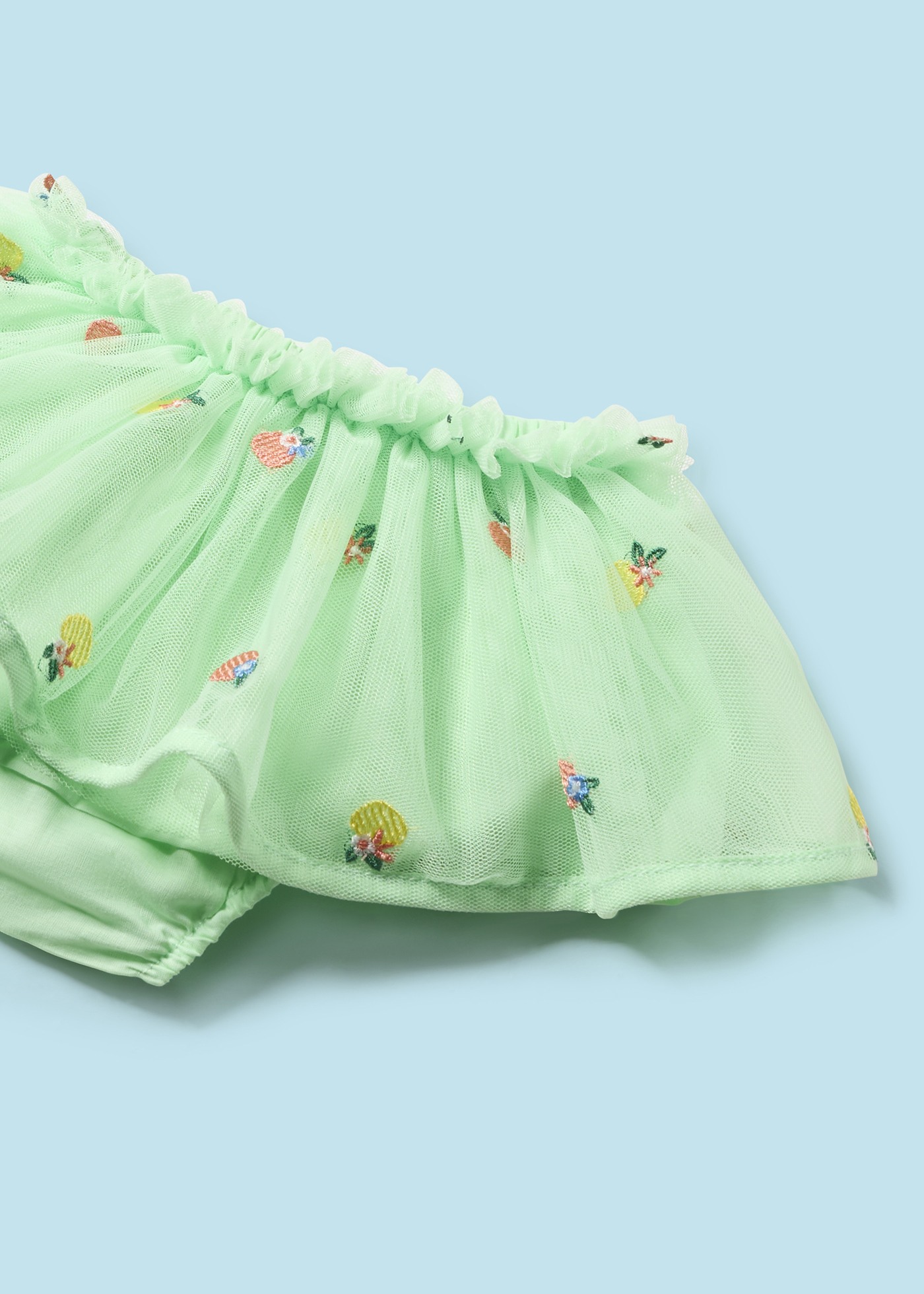 Conjunto de duas peças, saia de tule, recém-nascido, bebê rosa