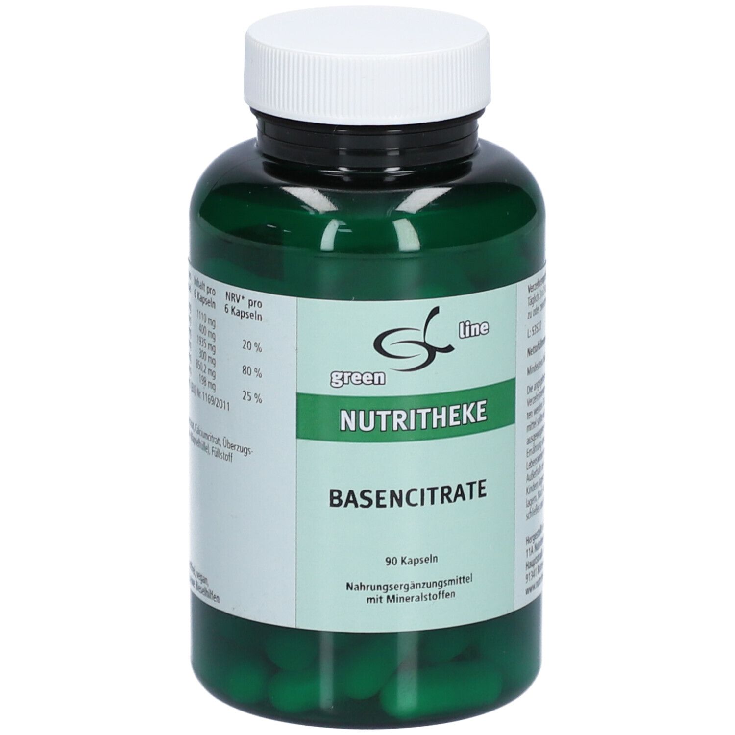 green line NUTRITHEKE Basencitrate