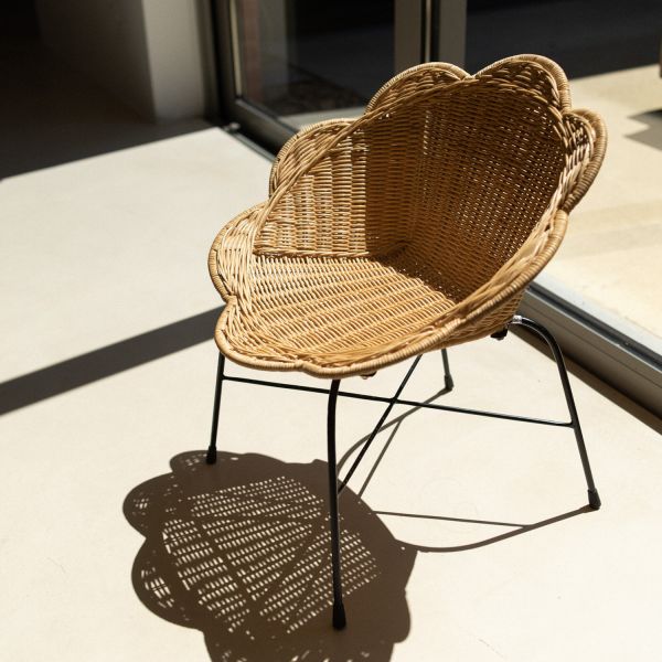 Childhome Flower Kinderstoel - Rotan
