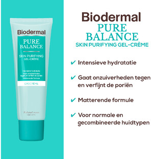 Biodermal Pure Balance Hydraterende Dag Gel-Crème - Skin Purifying Dag Gel-crème 50ML