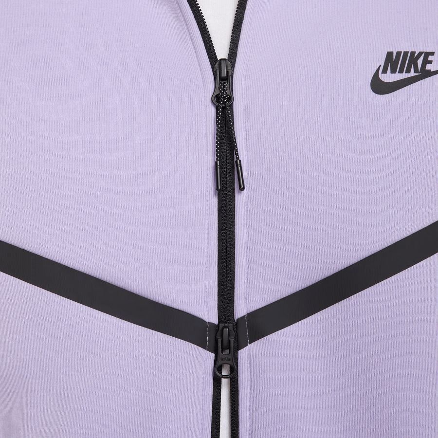 Nike Sweat à Capuche Tech Fleece FZ Coupe-Vent - Hydrangeas/Noir