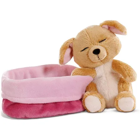 NICI Sleeping Puppies hellbraun, 12 cm