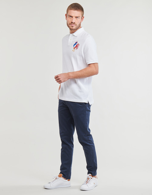 Polo Ralph Lauren - POLO COUPE DROITE EN COTON BRODE Blanco / Classic / Oxford / Blanco