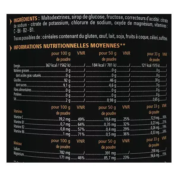 Eafit Boisson Energétique +3H Goût Neutre 500g