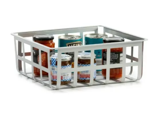 Panier de rangement et décoratif en métal, taille moyenne, ZESTA