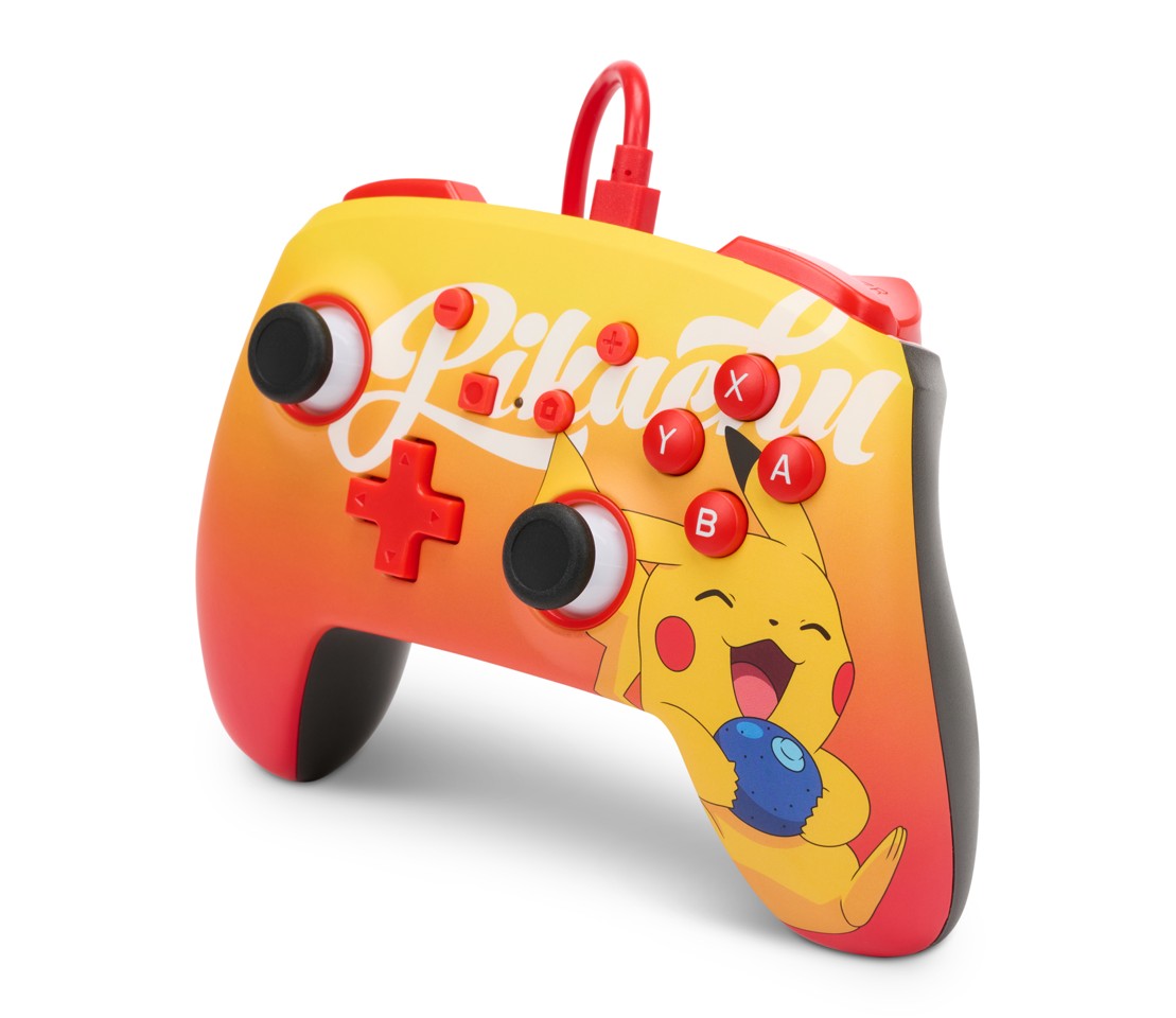 PowerA NSW ENH Wired Controller - Oran Berry Pikachu /Nintendo Switch