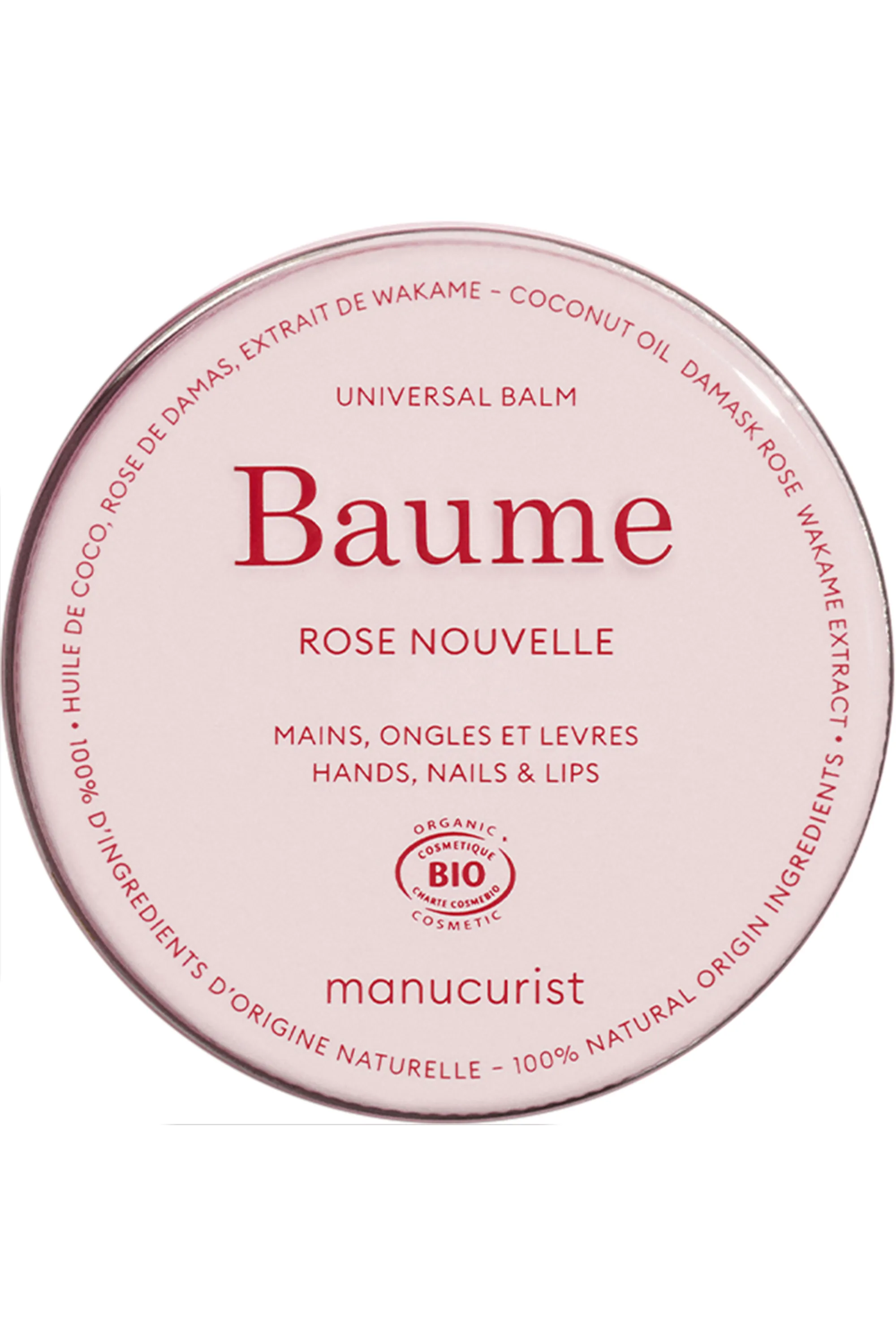 Manucurist Baume multi-usages mains, ongles et lèvres à l’extrait de rose-50 g